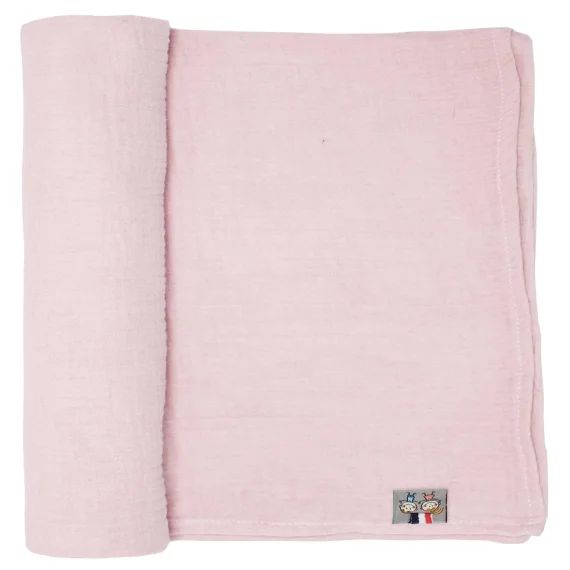 Maxi Lange En Gaze De Coton Jeanne Vieux Rose