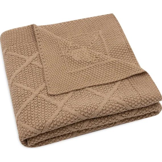 Couverture En Tricot Marron