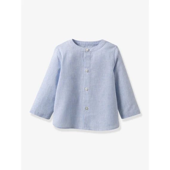 Chemise garçon collection fêtes et mariages CYRILLUS rayé bleu