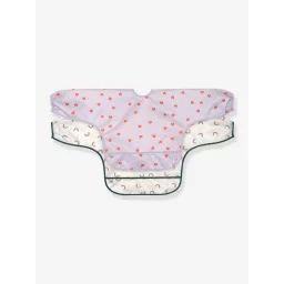 Lot de 2 bavoirs manches longues LÄSSIG happy rascals cœur