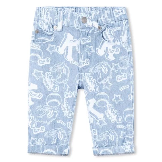 Jean imprimé taille ajustable Garçon Bleu