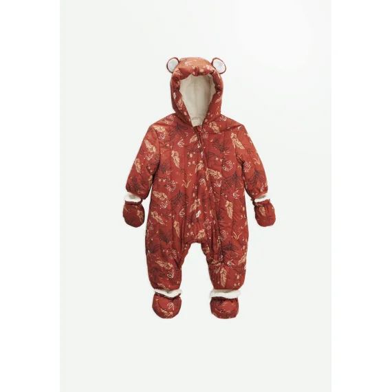 Combi Pilote Avec Moufles Et Pieds Amovibles Maloueg Orange