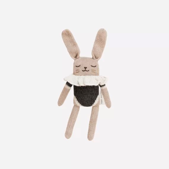 Doudou lapin maillot noir