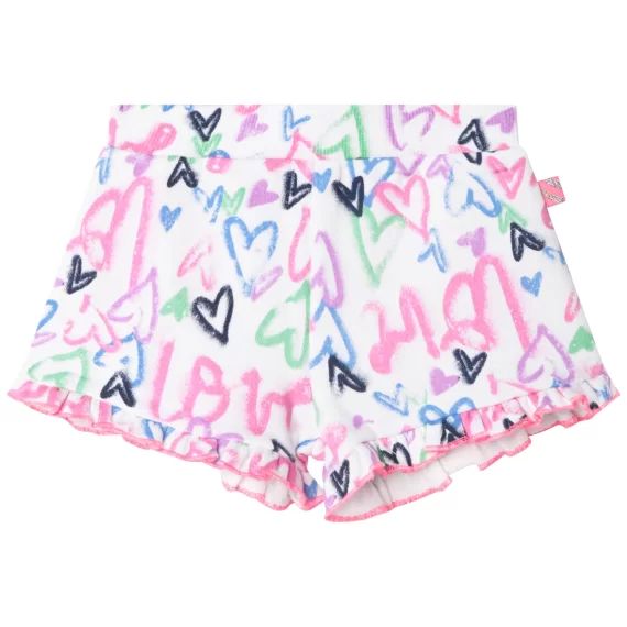 Short en molleton Fille Rose