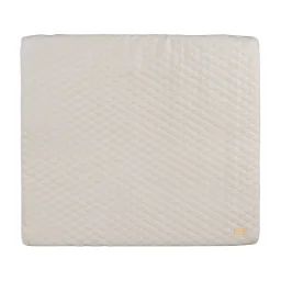 Matelas À Langer Matelassé En Cuir Pu Déperlant Luxe Grège