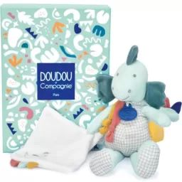 Coffret peluche dinosaure amande Filou Calinosaures (25 cm)