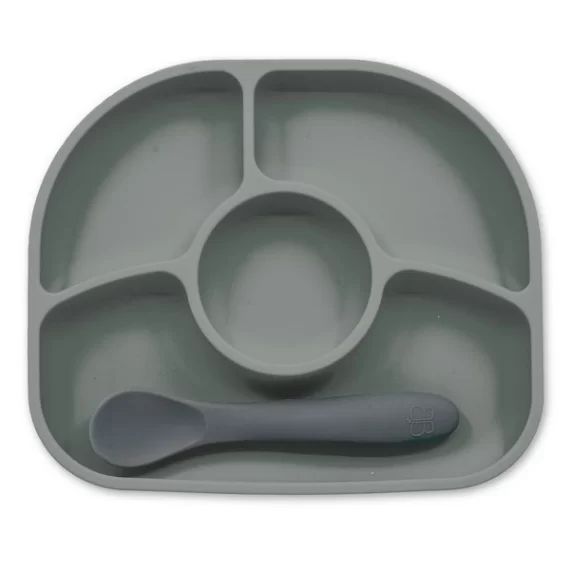 Assiette Silicone BBlüv Yümi – Grey