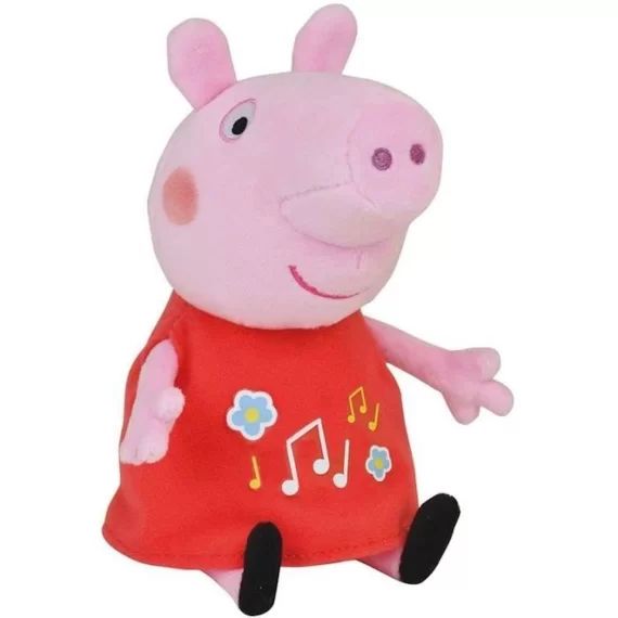 PEPPA PIG Peluche musicale ± 20 cm rose