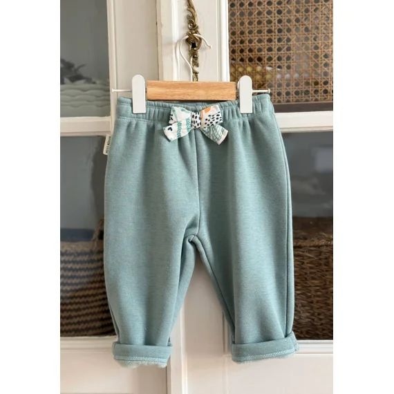Pantalon Bébé En Molleton Ultra Chaud Holamuchacha Vert