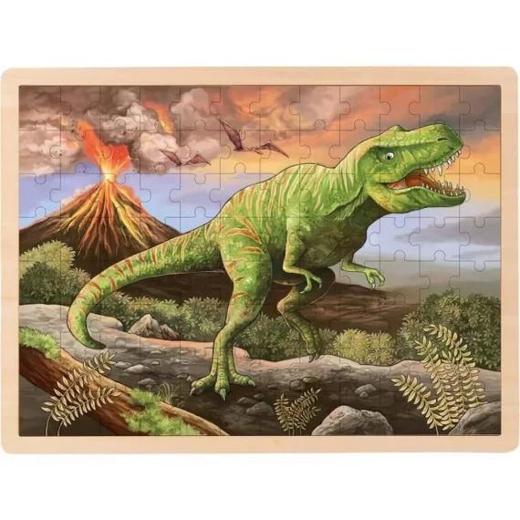 Puzzle T-Rex – GOKI – Animaux – Enfant – Moins de 100 pièces vert