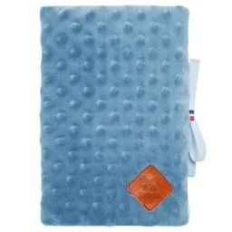 Protège Carnet De Santé En Minky Naissance Denim Bleu