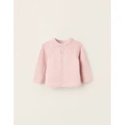 Gilet En Maille En Coton Rose Clair