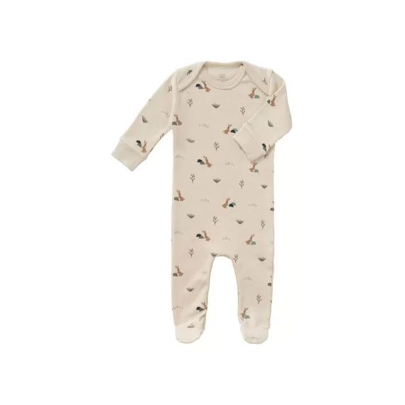 Pyjama en coton bio Rabbit sandshell (6-12 mois : 67 à 74 cm)