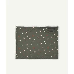 Snood bébé fille en coton vert avec pommes colorées –  – Soldes
