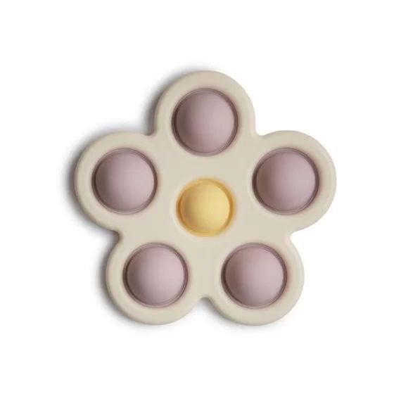 Jouet De Dentition À Pression Fleurs Rose – Mushie Rose