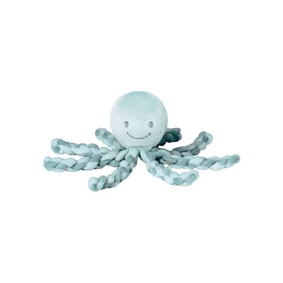 Peluche pieuvre Lapidou vert menthe (23 cm)