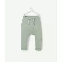 Pantalon sarouel en fibres recyclées vert bébé garçon –  – Soldes
