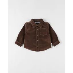 Chemise En Velours Côtelé Marron