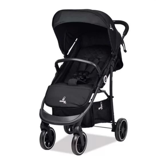 Poussette polyvalente – ASALVO – Oslo Noir – 4 roues – Panier – 0 mois à 22 kg blanc