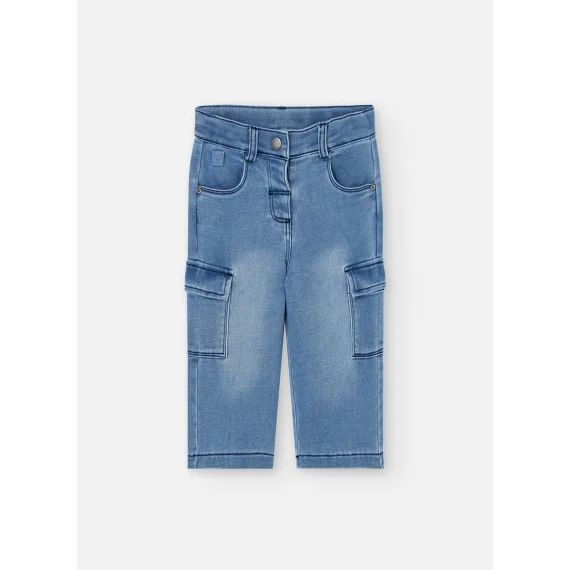 Jeans Maille Bleu