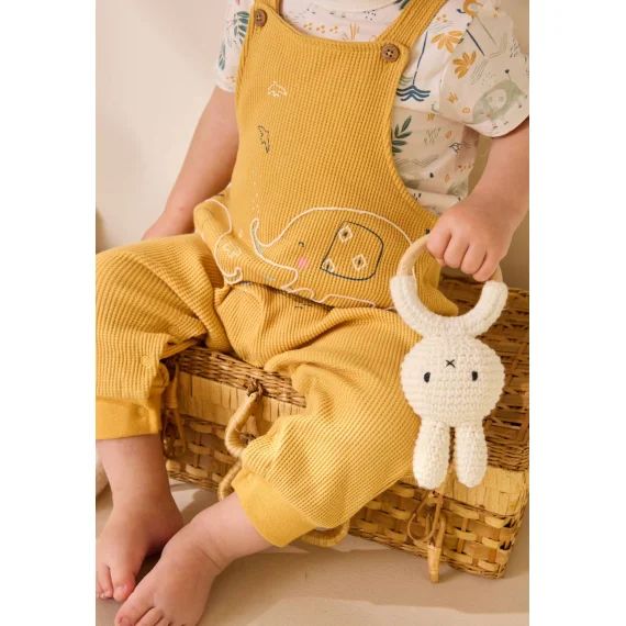 Ensemble Salopette Bébé Et T-shirt Hawaiki Ocre
