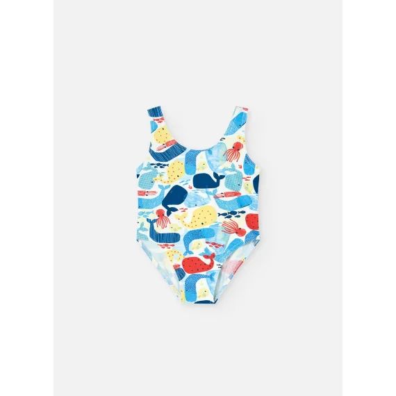 Maillot De Bain Polyamide Bleu