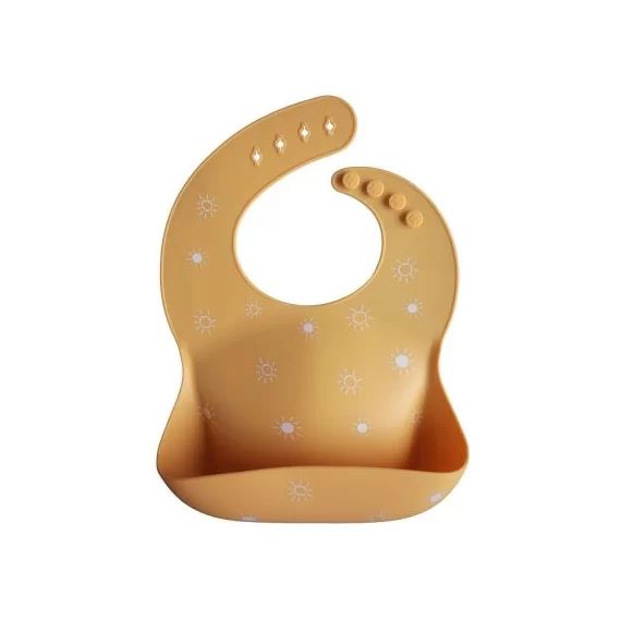 Bavoir à poche en silicone Sun