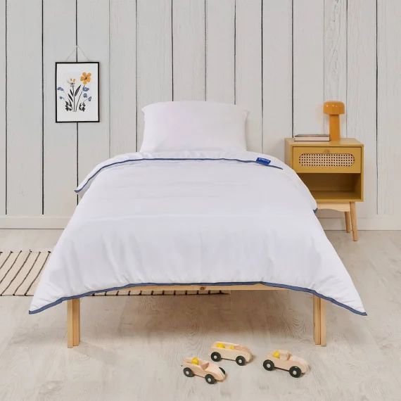 Pack Couette Tempérée + 1 Oreiller Moelleux Blanc