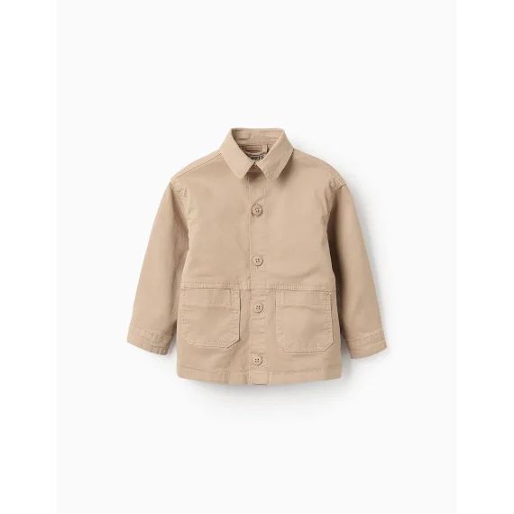 Veste En Sergé Beige