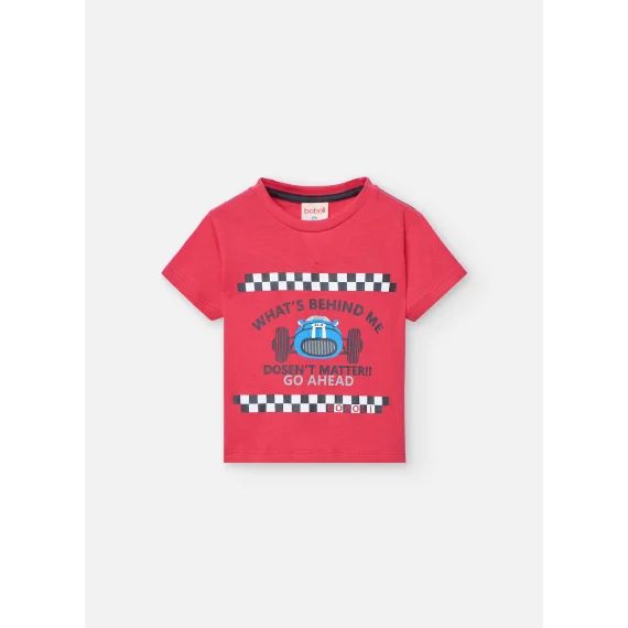 T-shirt À Manches Courtes Avec Col Rond Rose