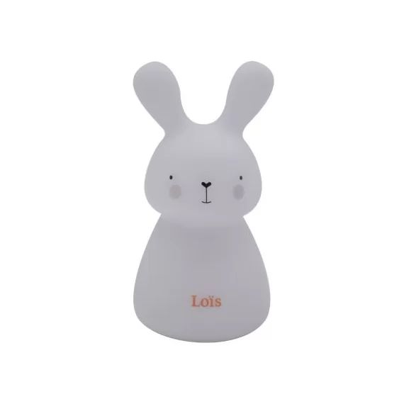 Veilleuse solo lapin Loïs à pile (11 cm)