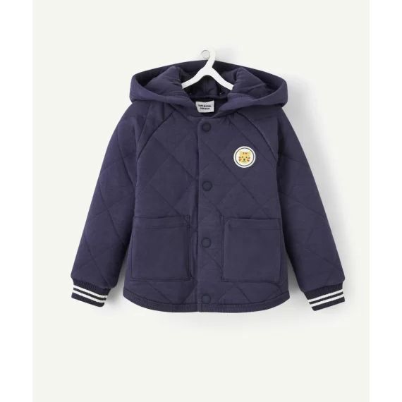 Gilet matelassé bébé garçon à capuche bleu marine –  – Soldes