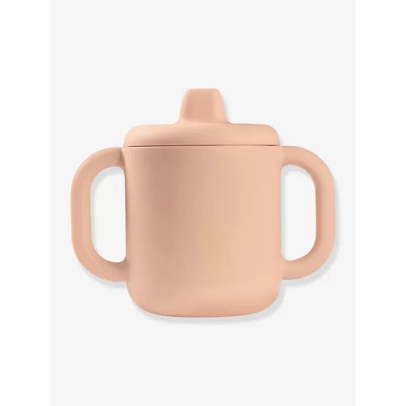 Tasse d&rsquo;apprentissageBEABA en silicone rose