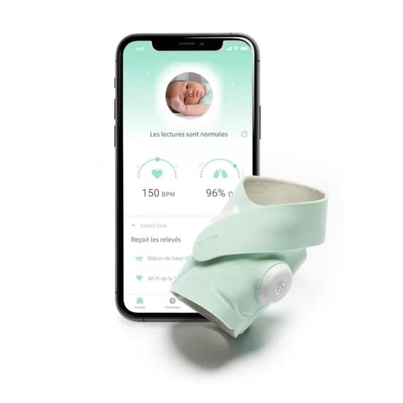 Babyphone Owlet Smart Sock 3 – Vert Menthe