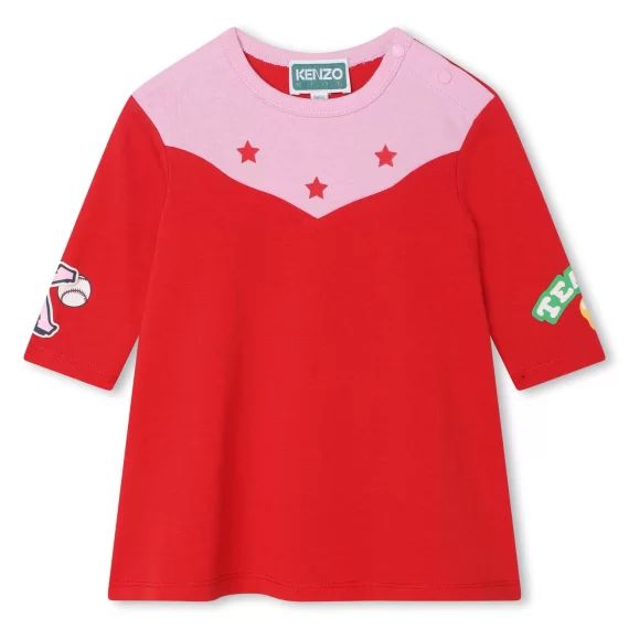 Robe en coton avec imprimé Fille Rouge