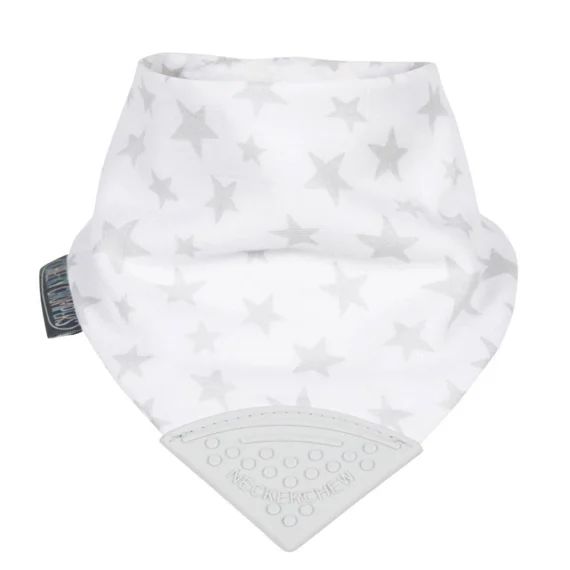 Bavoir Bandana Avec Embout De Dentition Stella Blanc