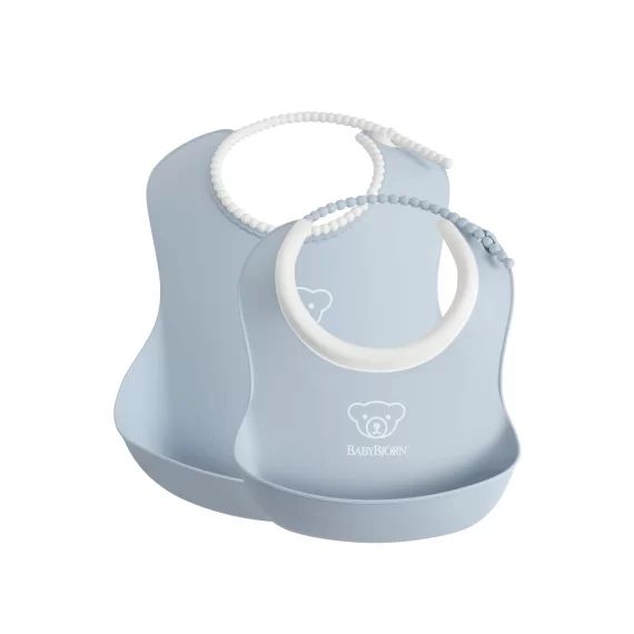 Ensemble Bavoirs, lot de 2 – Bleu pastel