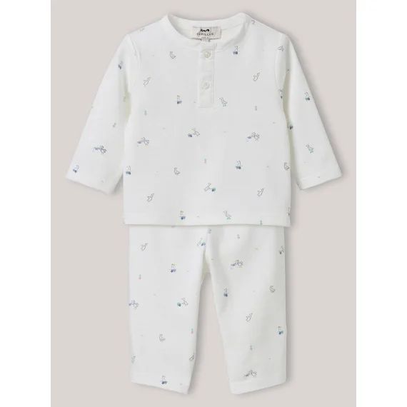 Pyjama En Coton Biologique Imprimé Oies