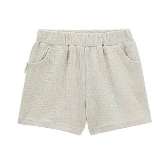 Short Bébé En Gaze De Coton Brisbane Blanc