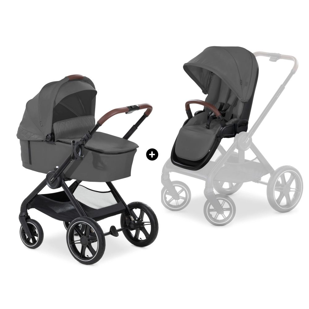 Poussette Hauck Walk N Care Air + Nacelle – Dark Grey