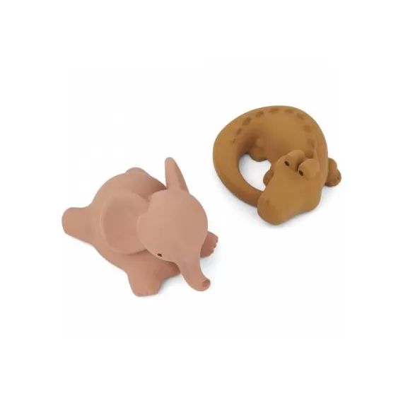 Lot de 2 jouets de bain Vikky Safari dark rose mix