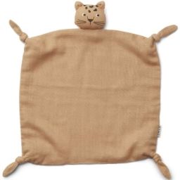 Doudou plat Agnete leopard abricot