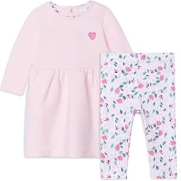 Ensemble robe et legging Fille Rose