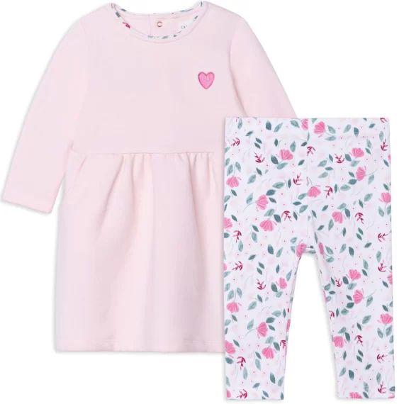Ensemble robe et legging Fille Rose