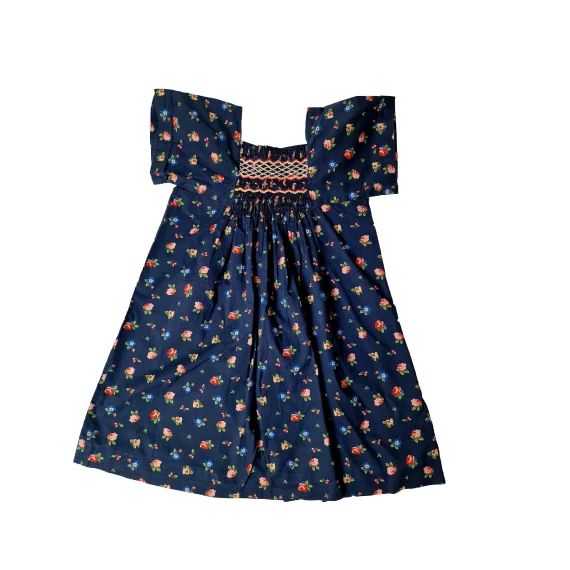 Robe fleurie smock fille 3 ans