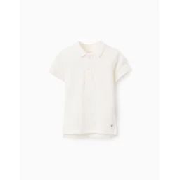 Polo En Coton Blanc