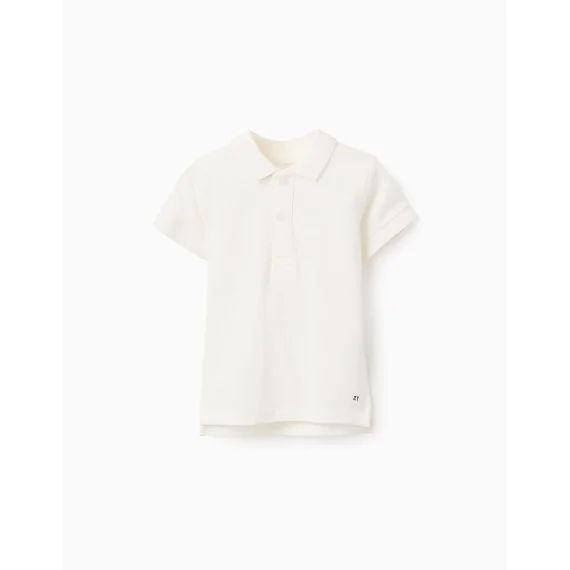 Polo En Coton Blanc