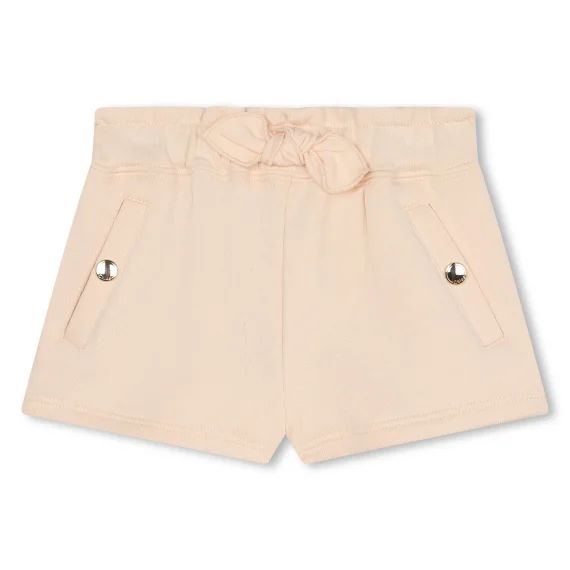 Short en molleton non gratté Fille Beige