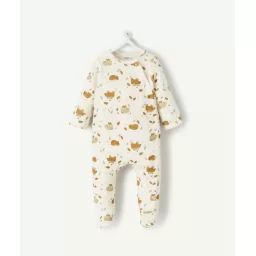 Dors bien velours en coton biologique imprimé ours –  – Soldes