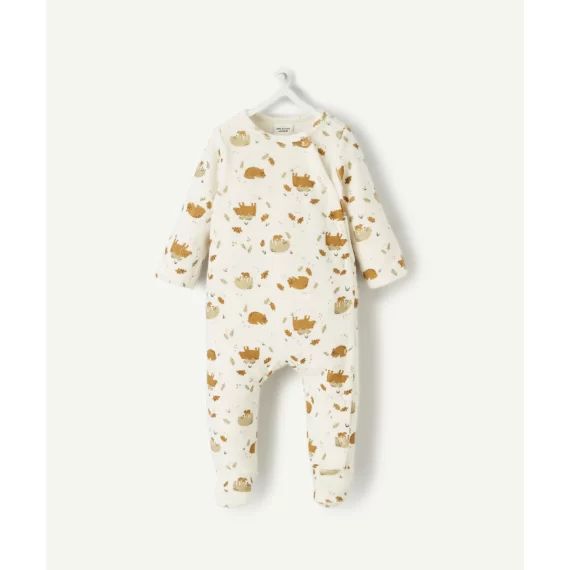 Dors bien velours en coton biologique imprimé ours –  – Soldes